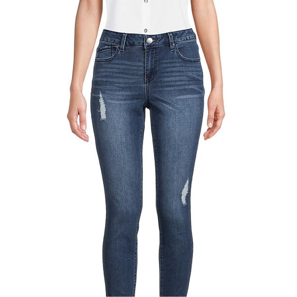 NWT 1822 Denim skinny distressed jeans sz 0 - Picture 1 of 8